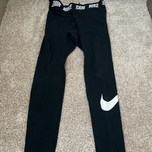 Nike Black and White Leggings